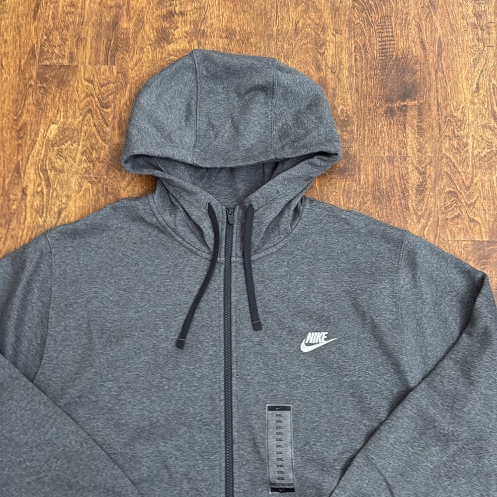 Nike Multi Sport Charcoal Full-Zip Hoodie Size XXL - Picture 3 of 17